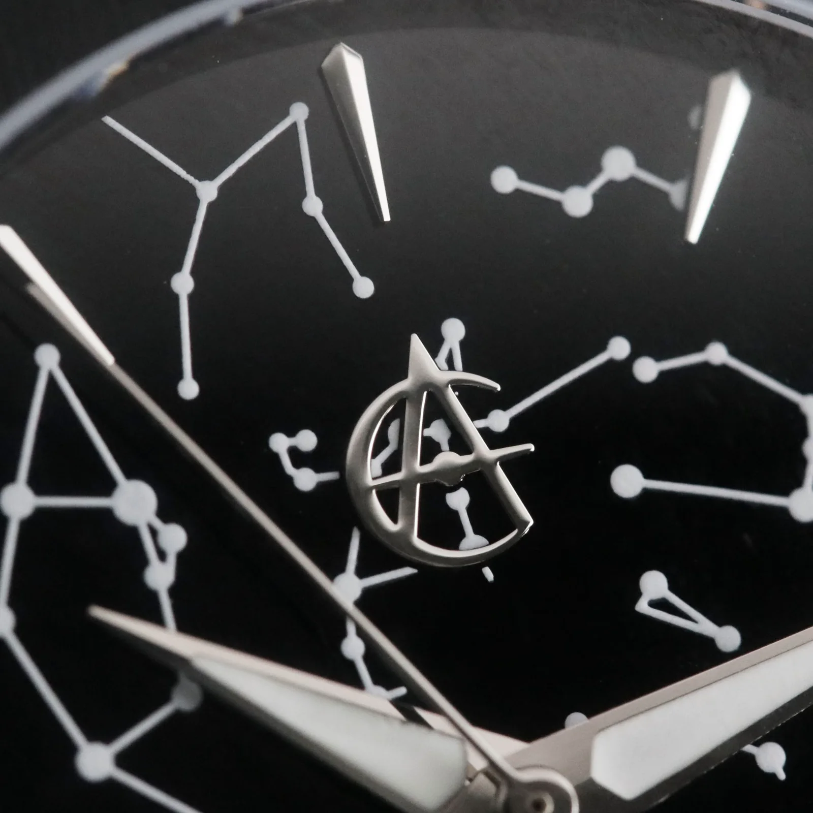 Ultra Black Enamel dial detail